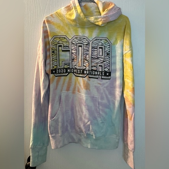 Cheer COA 2020‎ Midwest Nationals tie dye long sleeve hoodie women’s small Ohio - Picture 1 of 7